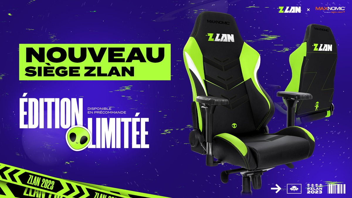 MAXNOMIC® X ZLAN 2023  Chaise Gaming Officielle