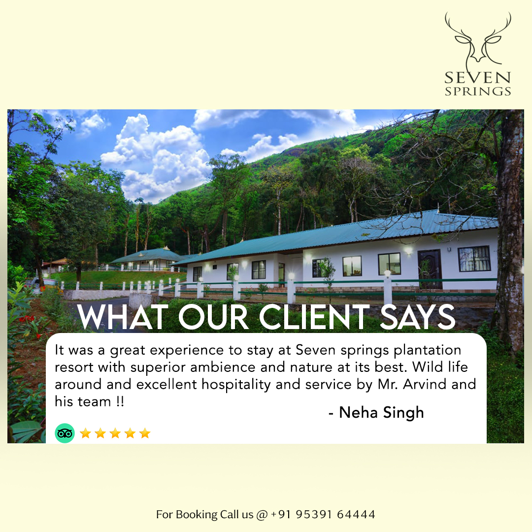 SevenSpringsRe's tweet image. "Thank you for choosing to stay with us and sharing your wonderful experience!
For bookings call us +91 9539164444

#SevenSprings #ReviewVideo #NaturalBeauty #Adventure #HikingTrails #Waterfalls #MustVisit #TravelInspiration #RelaxingGetaway #BreathtakingViews