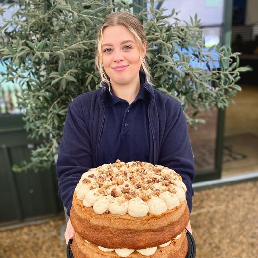 GoatShedNorfolk's tweet photo. The biggest coffee & walnut cake has just appeared from the Goat Shed Kitchenโฆhappy days! โ๏ธ๐
#thegoatshed #cake #easter #norfolkfarmshop #easterplans #norfolk #food #farming #family https://t.co/RChQsMOi7r
