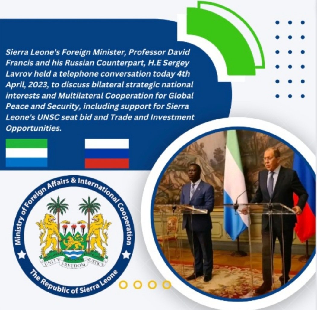 Prof.David J Francis (Minister of Foreign Affairs) (@prof_djfrancis) on Twitter photo 