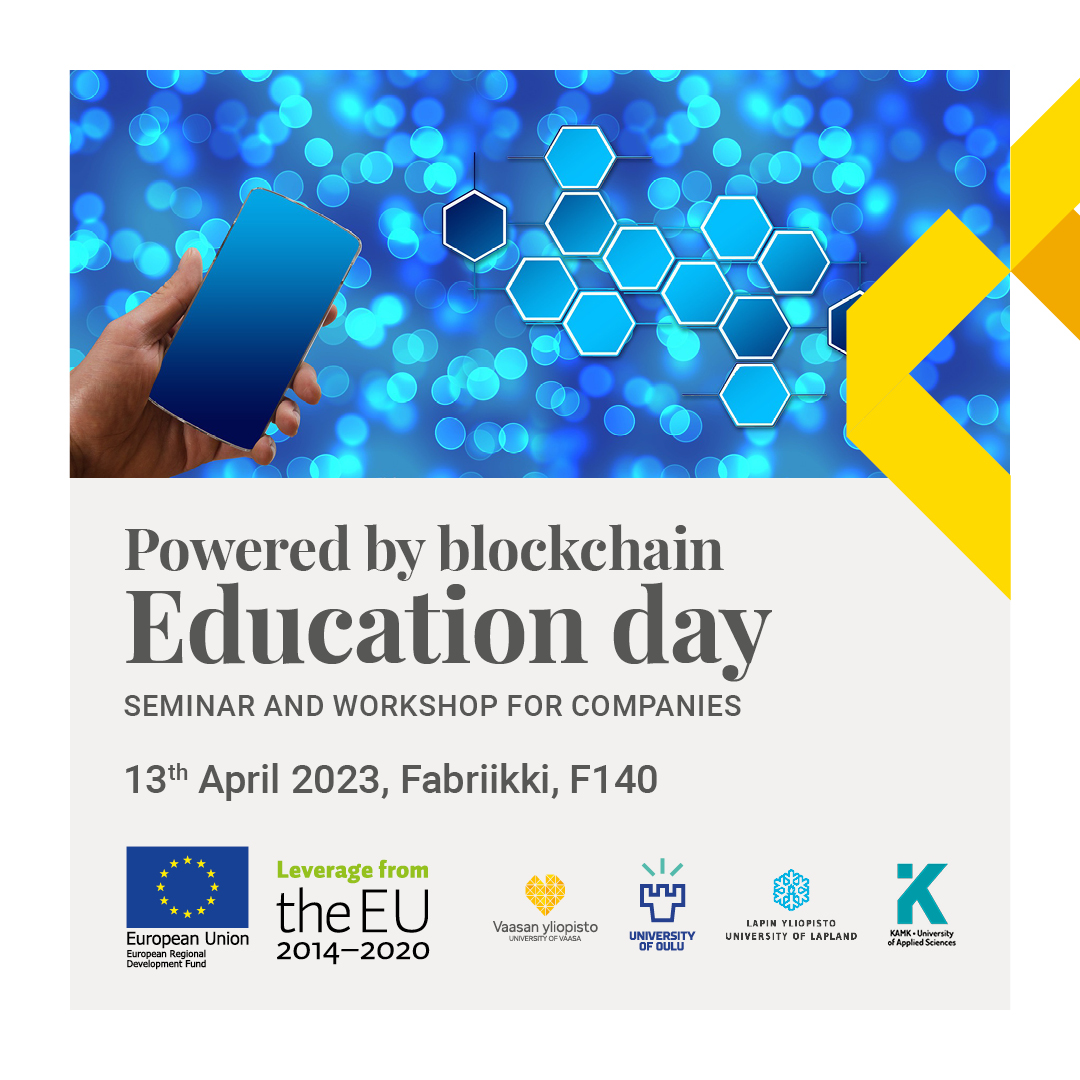 univaasa's tweet photo. On April 13th, 2023, the University of Vaasa and the Powered by Blockchain project will host an educational seminar for companies interested in learning about the revolutionary potential of blockchain technology.

➡️Read more &amp; register for the seminar: https://t.co/UaAjrbVi0h https://t.co/Gx5kB1iCvG
