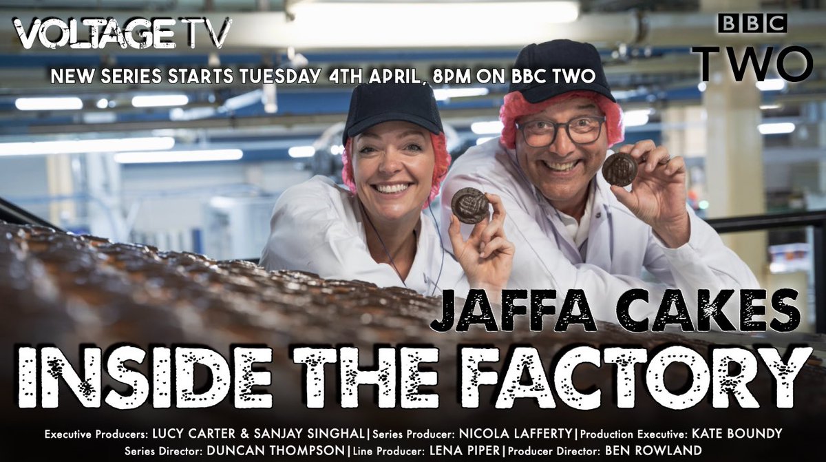 We’re very happy to be able to say… Inside The Factory is back! Kicking off our 7th series is the nation’s favourite: the good ol’ Jaffa Cake (or is it a biscuit?) Tune it at 9pm on @BBCTwo