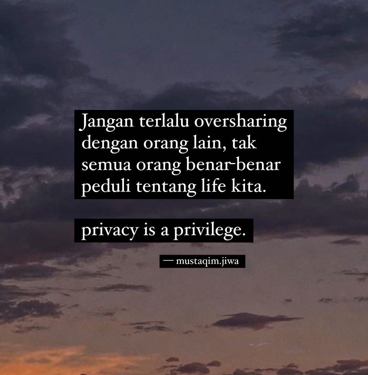 privacy is privilege.