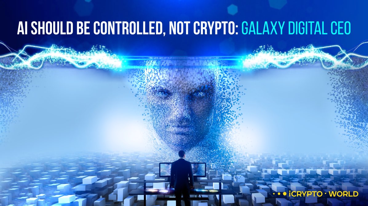 iCryptoWorld_'s tweet photo. The CEO of Galaxy Digital, Mike Novogratz, told investors that he is surprised by the regulatory attention being paid to crypto as compared to AI, which he predicts will lead to a "deep fake" identity crisis. https://t.co/9yPBEemAjY