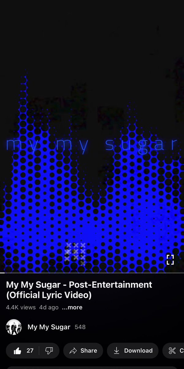 Have you seen our new lyric video for “Post-Entertainment” yet? See it here: youtu.be/tAibK_HXH4s

#lyric #lyricvideo #mymysugar #postentertainment