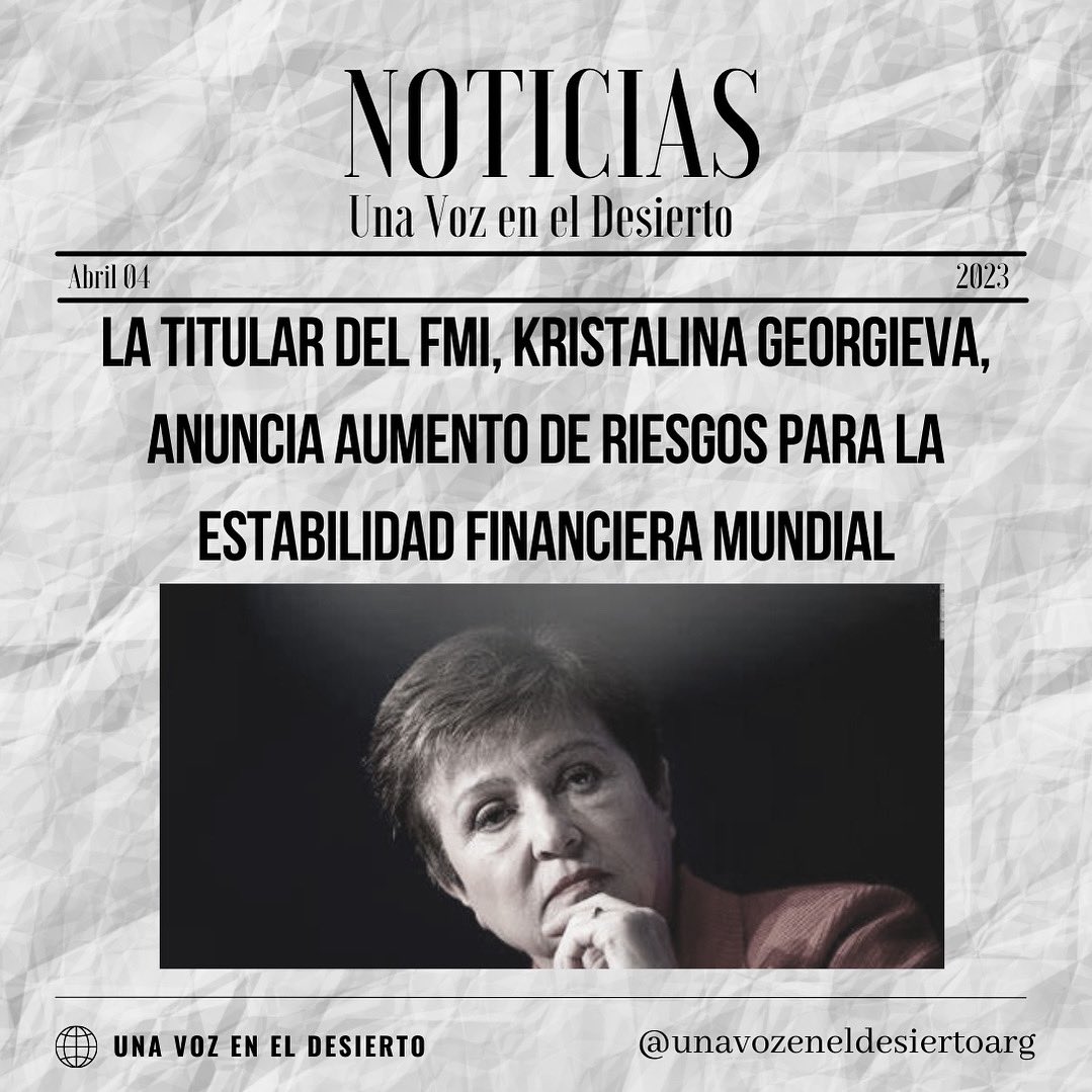 “Los riesgos para la estabilidad financiera aumentaron. En un momento de niveles de deuda más altos, la rápida transición de tasas de interés bajas a tasas mucho más altas, necesarias para combatir la inflación, inevitablemente genera tensiones…”
#crisisfinanciera