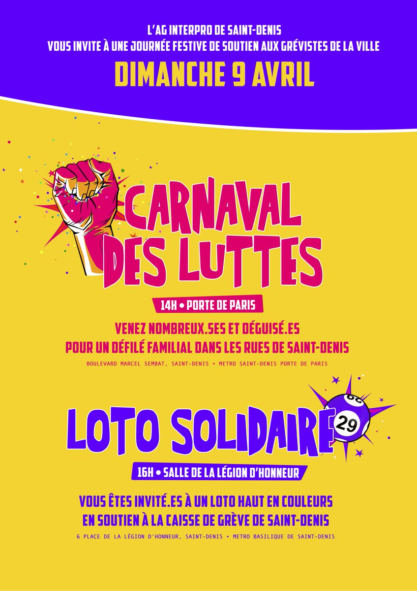 blonde__ocean's tweet photo. La mairie PS de Saint-Denis empêche honteusement la tenue d’un événement de soutien aux grévistes…

via @AGinterpro https://t.co/LAJRiO23kX