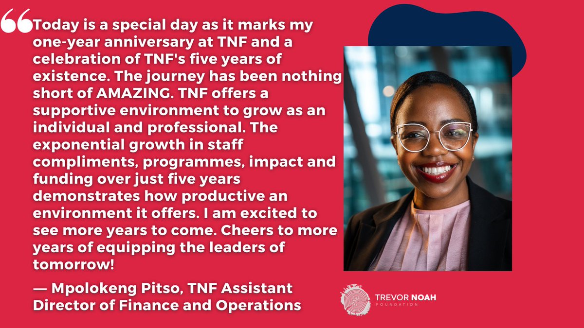 TrevorNoahFdn's tweet image. These are some reflections and highlights from the TNF team. Join us as we celebrate!

#HappybirthdayTNF #5yearsofimpact #KhulaniSchools #5YearsofTNF