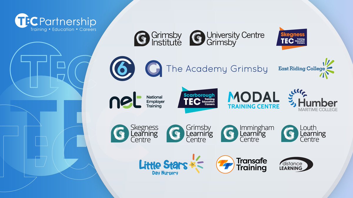 Did you know that Scarborough TEC is part of the TEC Partnership?

#Grimsby #Beverley #Bridlington #Scarborough #Skegness #Immingham #Hull #Doncaster #Louth
