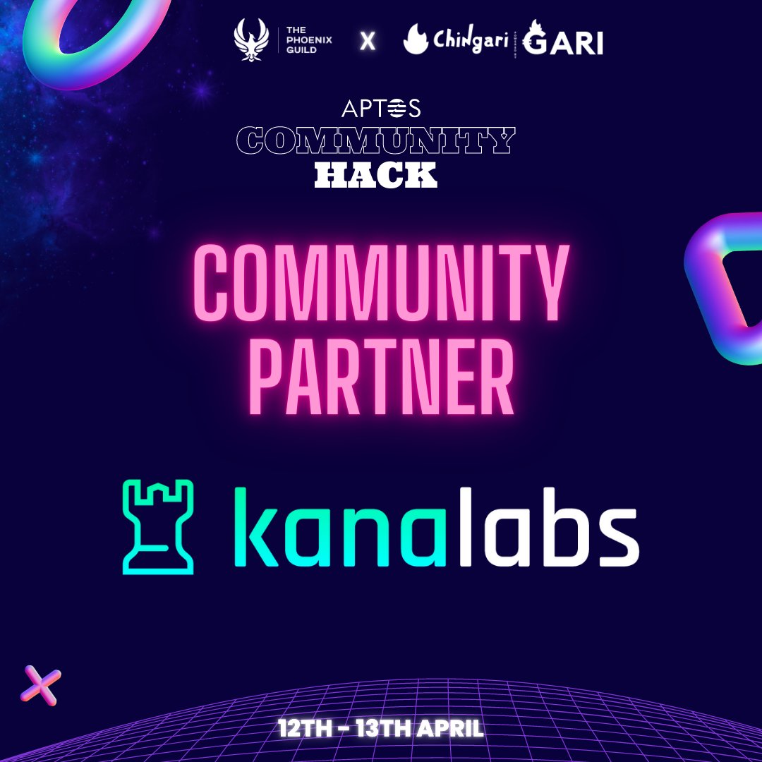 PhoenixGuildHQ's tweet photo. We are happy to announce @kanalabs as our community partners 🤝 at the #Aptos community hack during #ETHTokyo 🗼.  
Come learn more about #Move Language and build on @Aptos_Network at our 2 day hackathon👩‍💻
📅 12-13th April 

Register now : https://t.co/rMMXEtDf7T
#web3community https://t.co/8ejHjTVJW1
