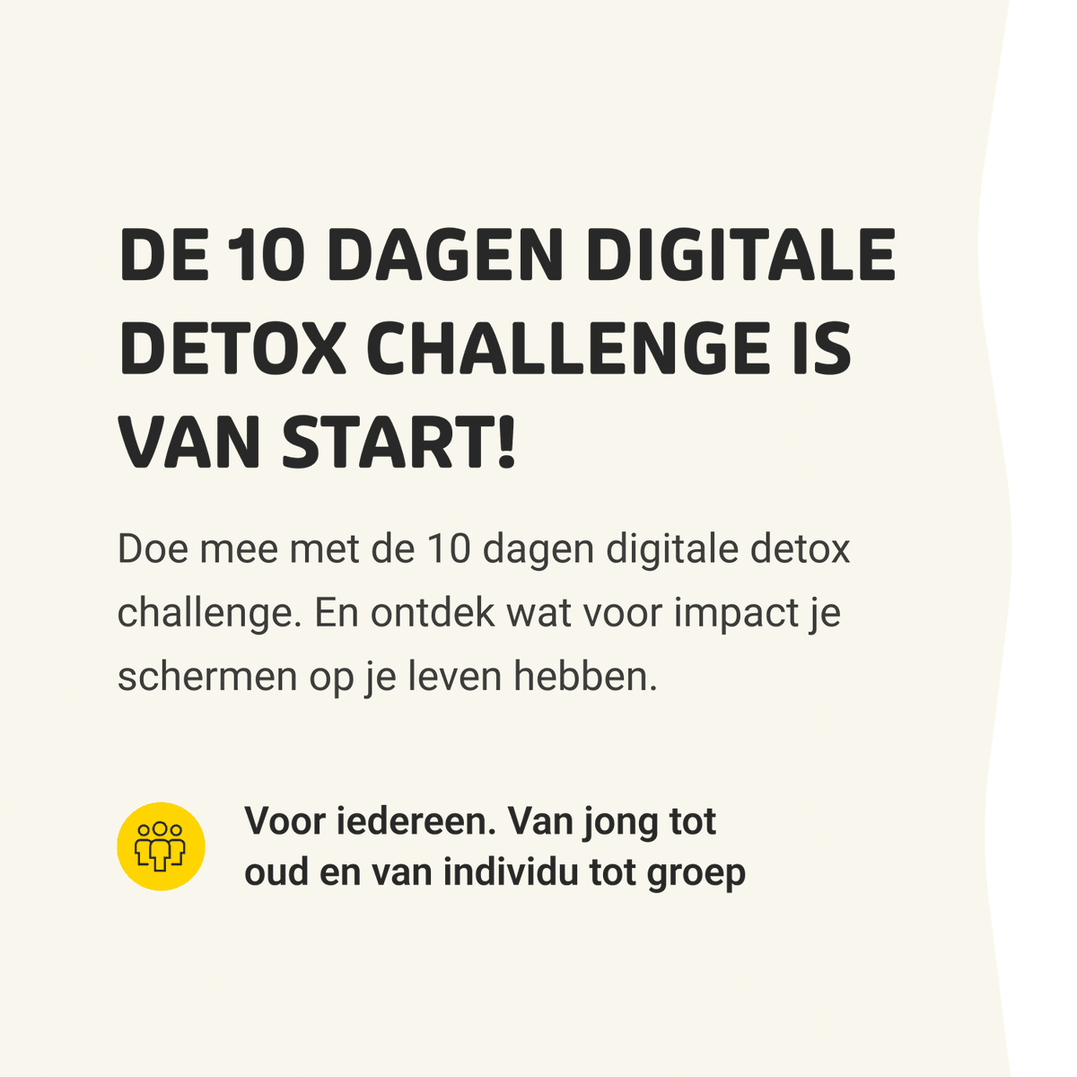 10DDDC's tweet photo. De 10DDDC gaat van start! 😄

Als je je hebt aangemeld, ontvang je de eerste assessment. Daarna kan je aan de slag aan je digitale detox.

Je kan jezelf nog steeds aanmelden via https://t.co/lq2CHxQutt!

Doe jij mee met de challenge? ☀️ https://t.co/aK5MpmqagQ