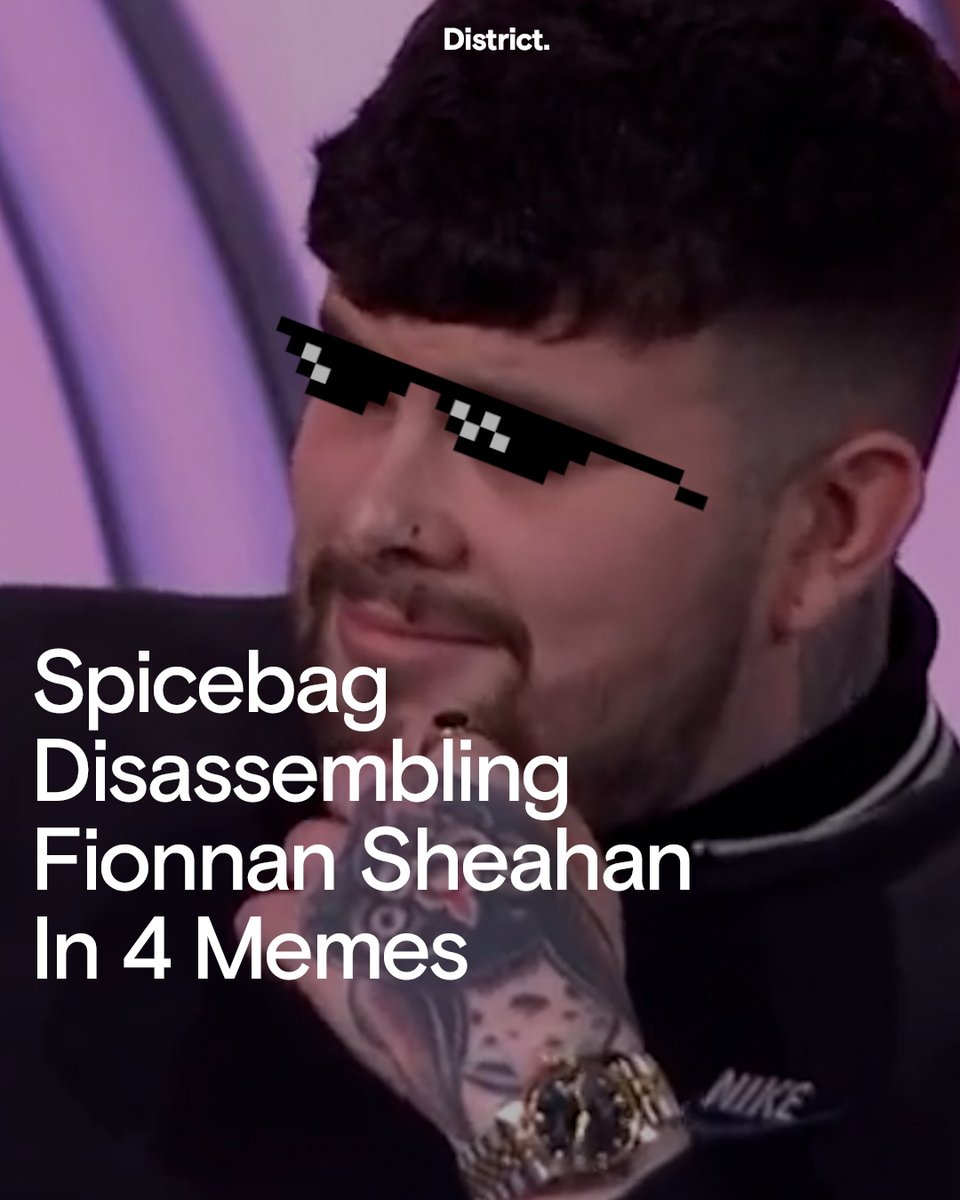districtireland's tweet image. Another one to add to iconic pop culture moments. Spicebag calmly responding to Fionnan Sheahan's outrage was 10/10. 

A thread 🧵