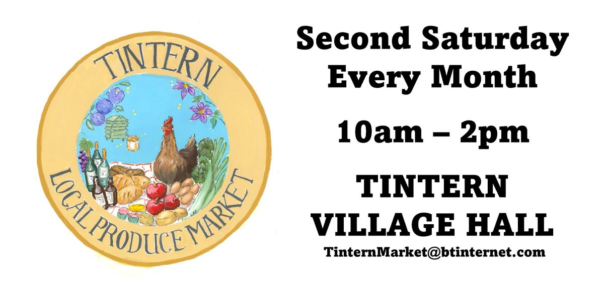 LindsayElliott1's tweet image. THIS SATURDAY! Tintern Local Produce Market launches Saturday 8th April 2023. 10am-2pm in Tintern Village Hall (NP16 6SZ). Second Saturday every month. So many fabulous local food &amp;amp;drink producers attending this month #visittintern  #visitdeanwye #visitmonmouthshire #shoplocal