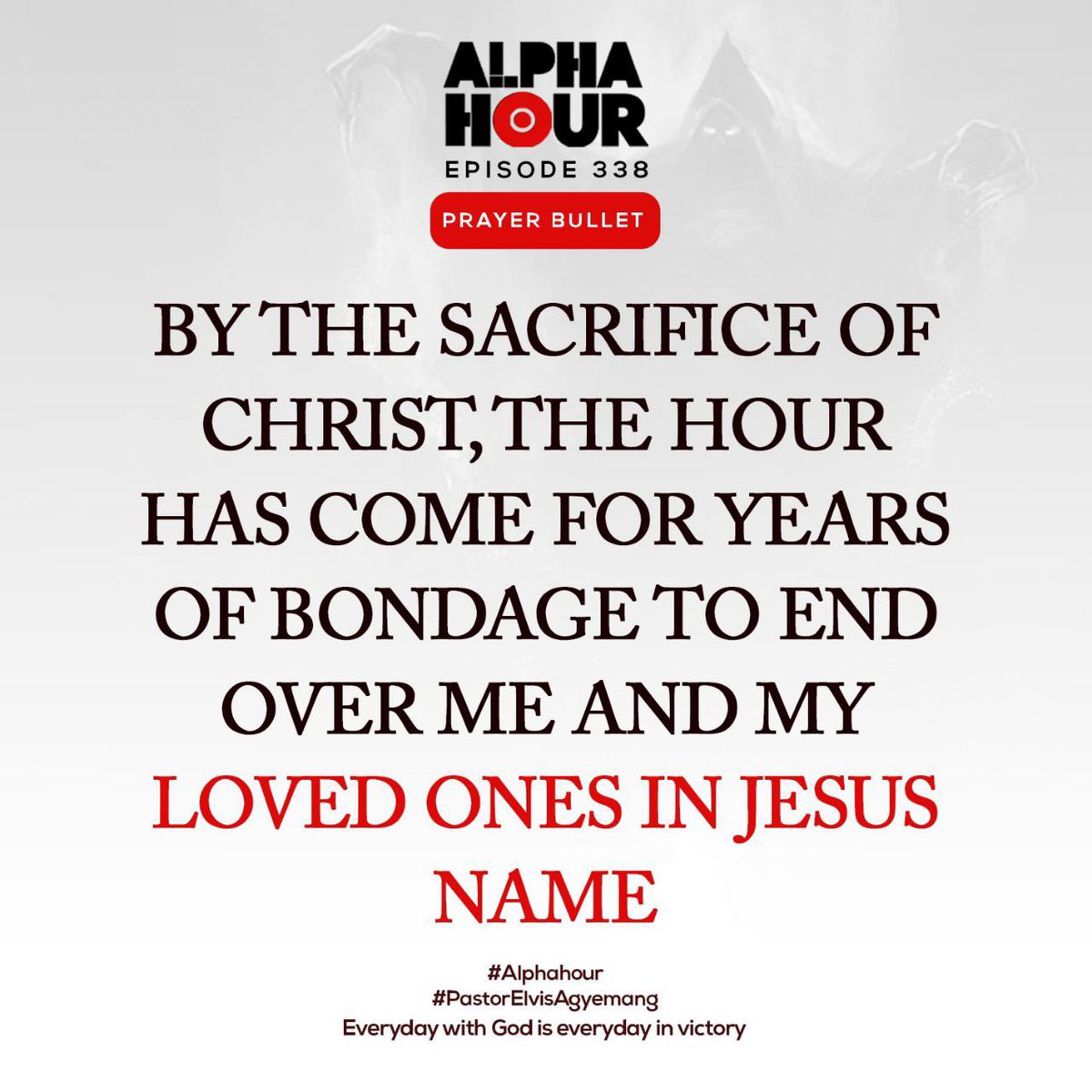 REAgyemang's tweet photo. No more Bondage 

#AlphaHour #AlphaHourWithPastorElvis #PastorElvis #LadyMercyAgyemangElvis  #EverydayWithGodIsEverydayInVictory #PrayerAndTestimonyAltar #12amGMT #OneHourPrayer #HisPresence #GraceMountainMinistry https://t.co/l2LqLJomTL