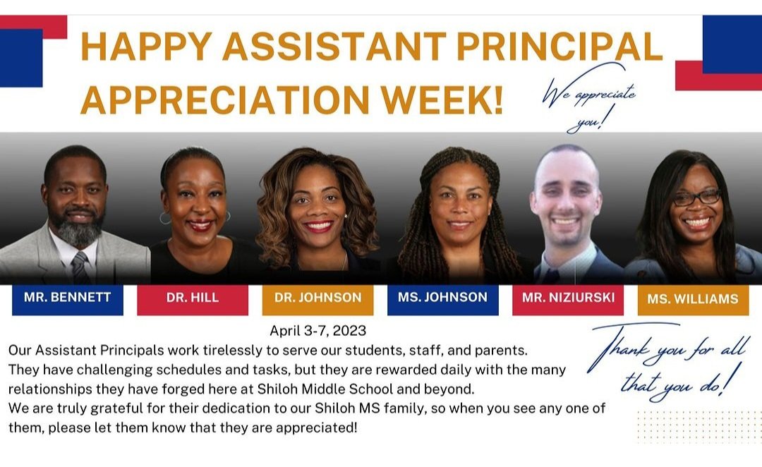 DrJohnsonNHS's tweet photo. Happy #AssistantPrincipalsWeek to us! I'm honored to serve our students, faculty,staff parents and community alongside these amazing APs who have guided and mentored me this year. #NewAP #servantleader#heartwork #AssistantPrincipal #educator https://t.co/y9OoKjM3S4