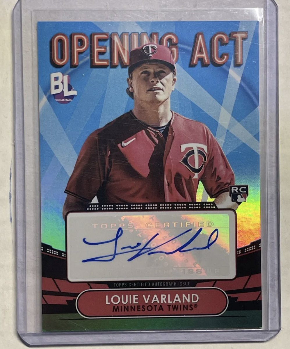 While the <a href="/StPaulSaints/">St. Paul Saints</a> won’t open until tomorrow, #MNTwins prospect and MN native Louie Varland is on the bump.

RT for a chance to win his first <a href="/Topps/">Topps</a> rookie auto. Must be following to be eligible.