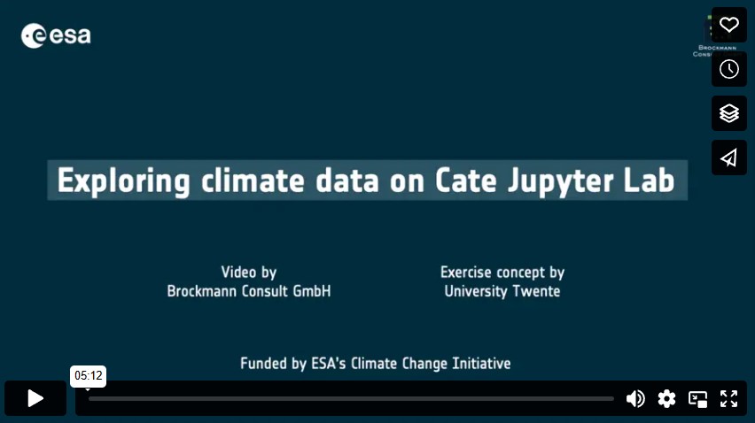 🔵This short video tutorial 📽️shows how #Jupyter Notebooks can be used with the @esaclimate #CCIToolbox #Cate to handle, analyse and visualise #climatedata.

➡️vimeo.com/740337067

#climate #remotesensing #earthobservation #CCI
@ESA_EO #JupyterNotebook