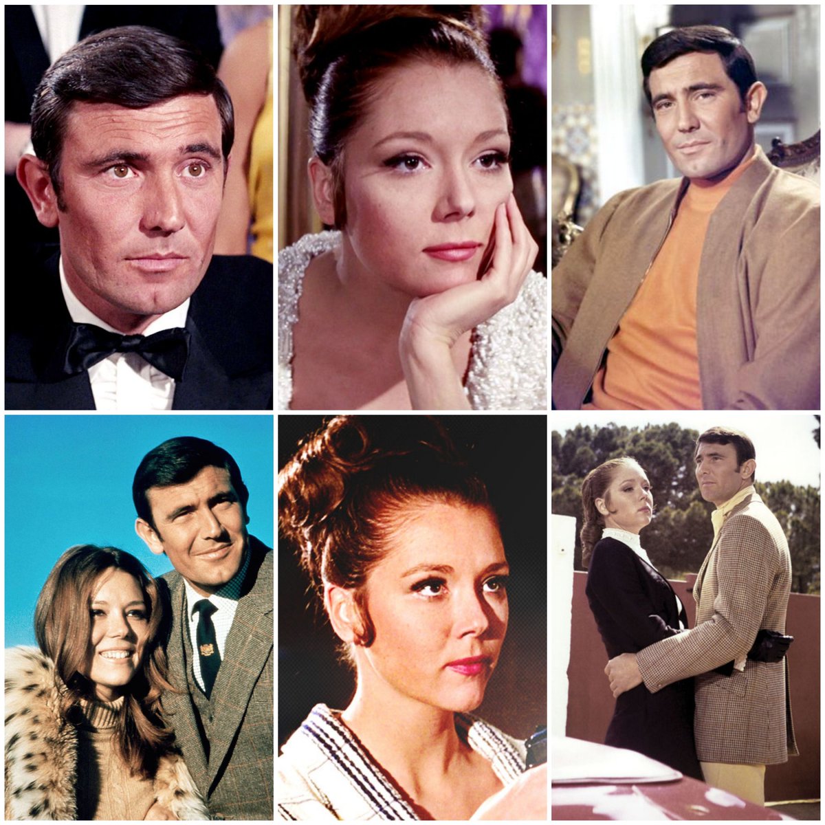 On Her Majesty's Secret Service 1969. Starring George Lazenby as MI6 Agent  James Bond and Diana Rigg as Contessa Teresa di Vicenzo/Mrs. Tracy Bond., image size:1200x1200