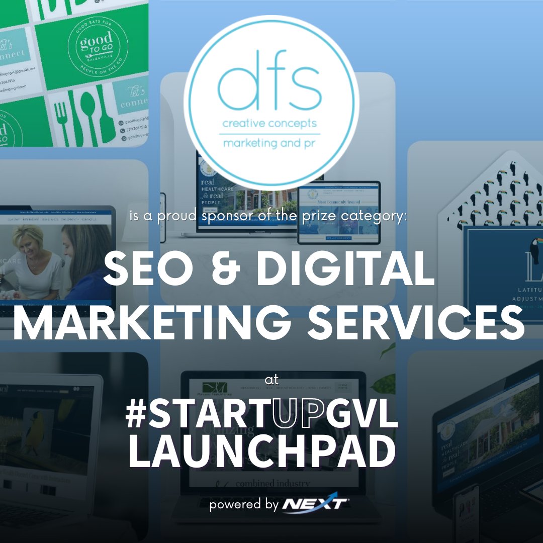 NEXTupstateSC's tweet photo. 📲 Algorithm experts like the team at DFS Creative Concepts can get your best work in front of the audience that matters. In their words, they don't just blast your message- they aim. 🎯
Join us THURSDAY to find out which startup wins this prize! RSVP at https://t.co/dqxZy4N1Ej https://t.co/UPk9sB9Jky