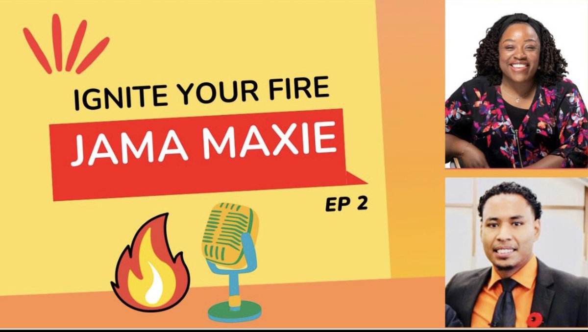 channonoyeniran's tweet photo. It was an honour to be a guest on @JamaMaxie ’s, “Ignite Your Fire” podcast. Jama is an inspirational young leader who shares his story with vulnerability and care!! 
Check out episode two now: https://t.co/s7F13UM32h https://t.co/XzwJEKtM7v