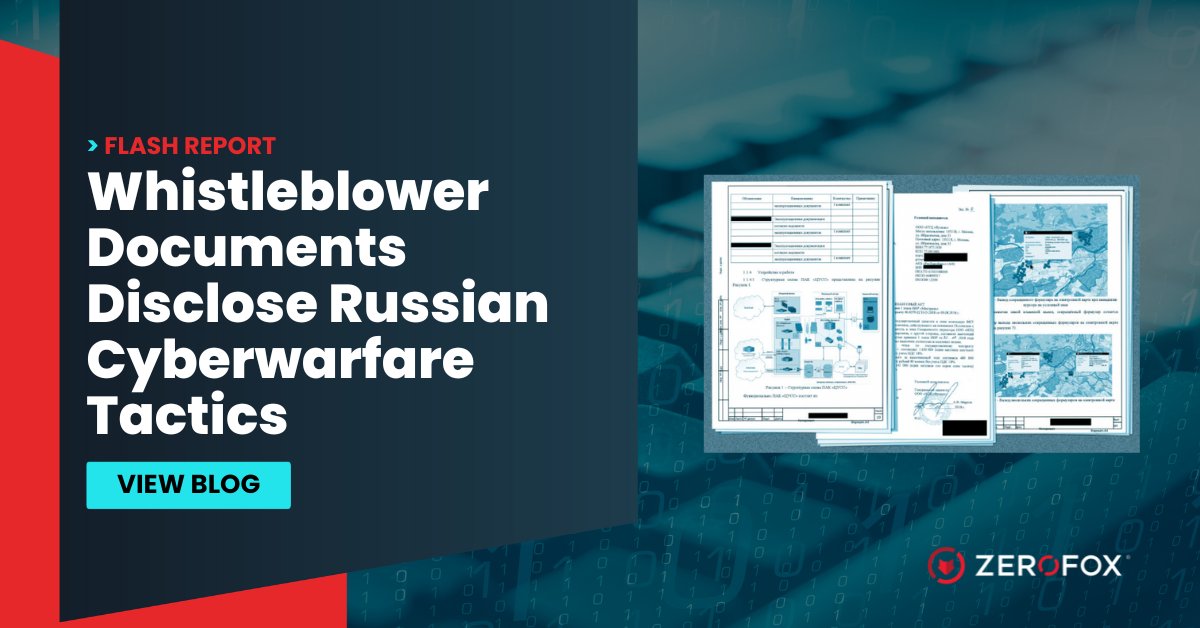 A Russian government subcontractor employee has leaked thousands of files, now called the Vulkan Files, detailing Russia’s cyberwarfare capabilities. Read more in our latest flash report 0fox.co/X10O50NzHQY #flashreport #intelligence