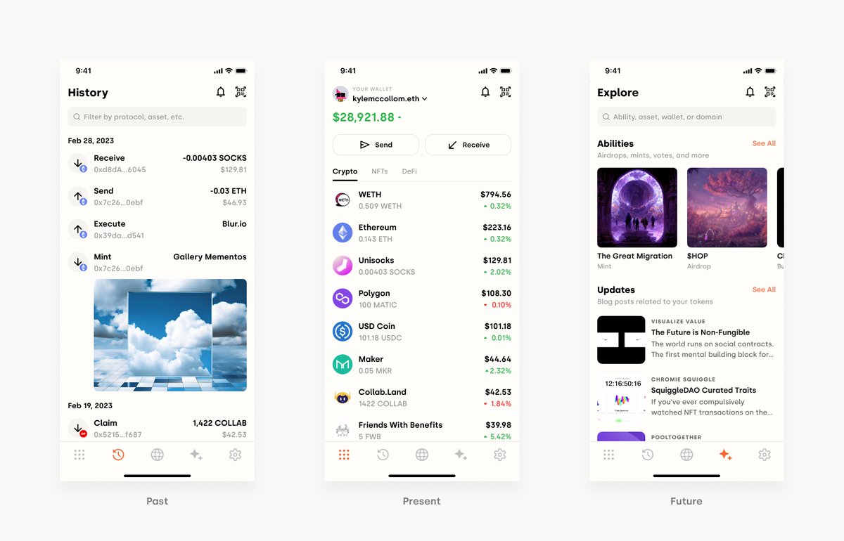 We are excited to announce our Ability API - a way for wallets to add life to their apps.

We like to say:

A wallet has a past: its transaction history.

It has a present: its current token balances.

And, now with Daylight, a wallet has a future: everything an address can do.