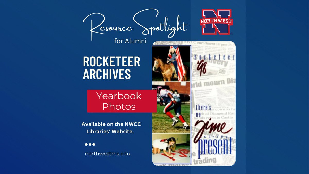 NWCC_Library's tweet image. Alumni, want to take a walk back down memory lane? Take a look at your Yearbook photos online: northwestms.edu/fs/pages/1057

#CCMonth #GoRangers