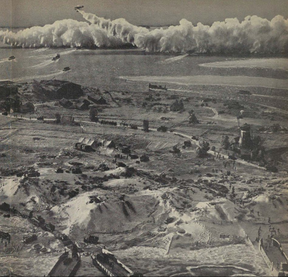 In 1942 he designed and oversaw the creation of a huge installation called the "War Maneuver Models"