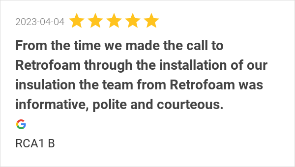 CincyRetrofoam's tweet photo. New 5.0-star Review: "From the time we made the call to Retrofoam through the installation of our insulation the... https://t.co/eJ4Dp03M6a