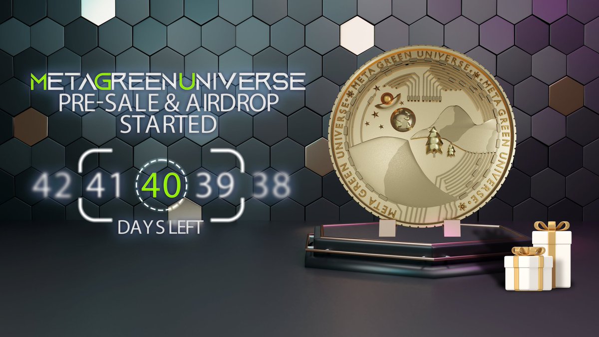 📢234M MGU allocated for PreSale & Airdrop. 🤑You will get 1170 $MGU ~ 20USDT (For everyone) To enter: ✅follow @MGreenuniverse ✅Like & RT tag 3 Friends ✅Finish task metagreenuniverse.com/pages/airdrop.… #airdrop