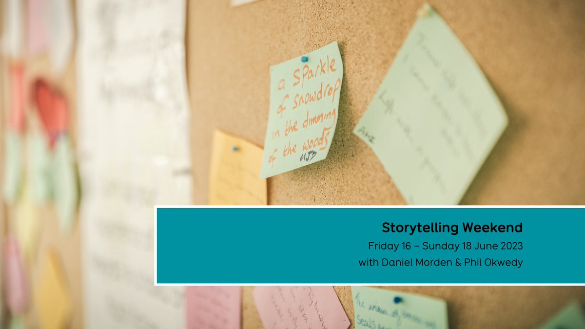 Join <a href="/DanielMorden3/">Daniel Morden</a> and <a href="/philokwedy/">phil okwedy</a> for a weekend of storytelling!

This course at <a href="/Ty_Newydd/">Tŷ Newydd</a> will focus on the craft of oral storytelling, and performing our stories to an audience. 

tynewydd.wales/course/storyte…