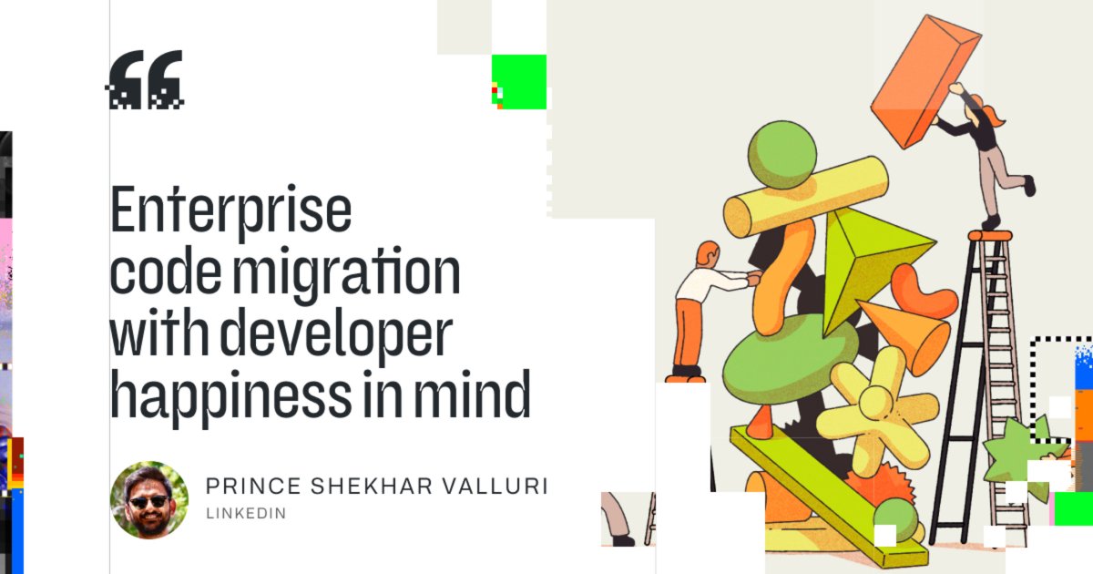 valpellegr's tweet image. Enterprise code migration with developer happiness in mind
#codemigration #softwaredevelopment #enterprise 

buff.ly/3nh0rdH