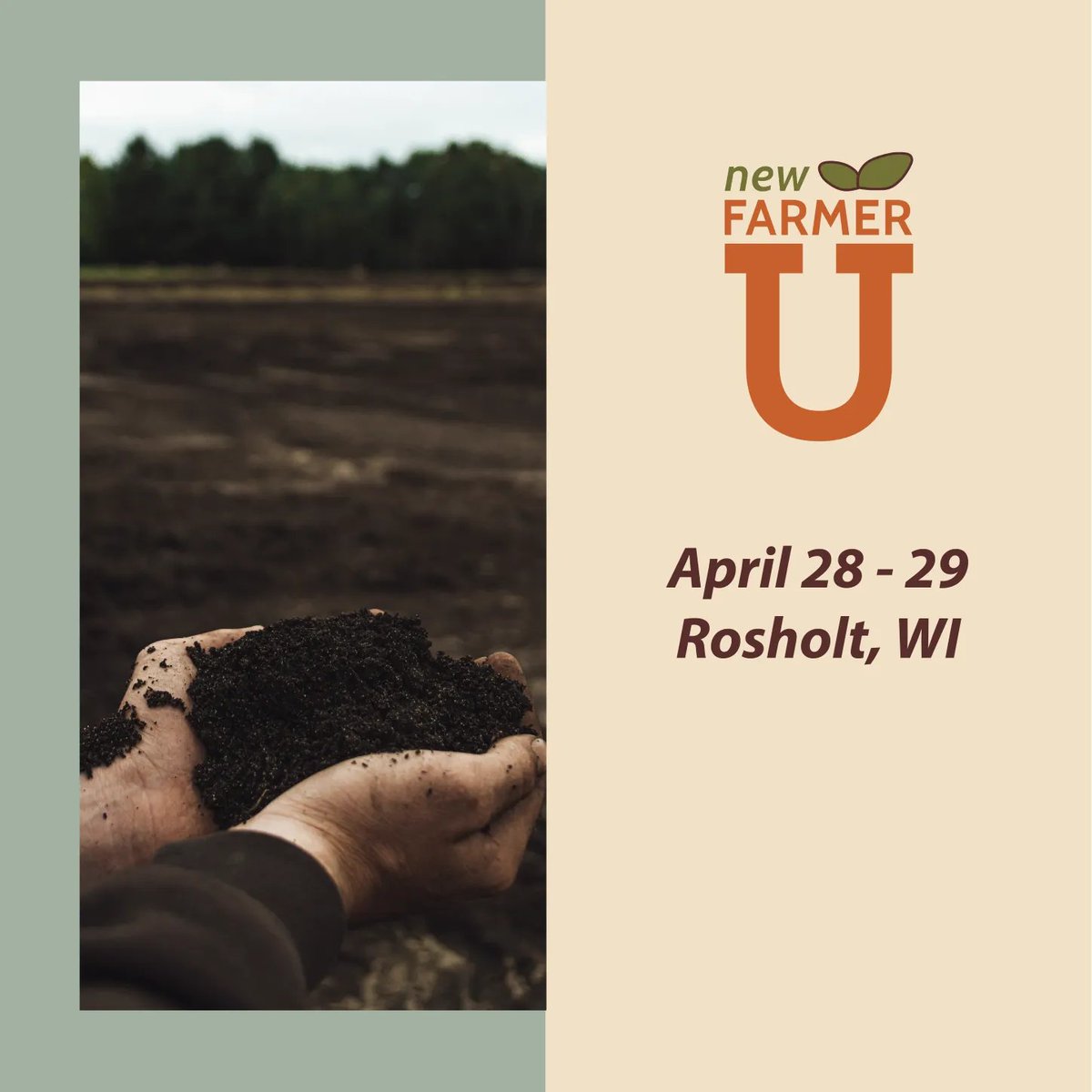There's still time to register for New Farmer U in Rosholt, WI!

Join Marbleseed and Wisconsin Farmers Union April 28 - 29.

Register and apply for a scholarship by April 13 here: buff.ly/3B77pVT 

Hope to see you at the end of the month!
