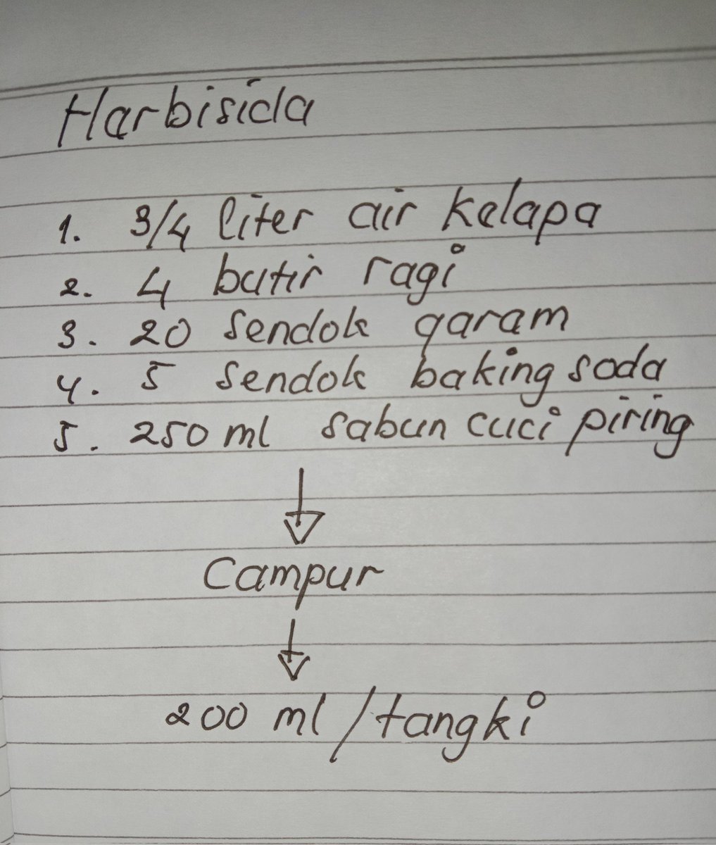 pitonosaja's tweet photo. Proses pembuatan perlu waktu ±24 jam. Aplikasi paling efektif pagi hari sebelum jam 8 pagi. Kalau masih ragu bisa ditambahkan 150 ml herbisida paraquat dalam proses fermentasinya. https://t.co/VgvzQfihhd