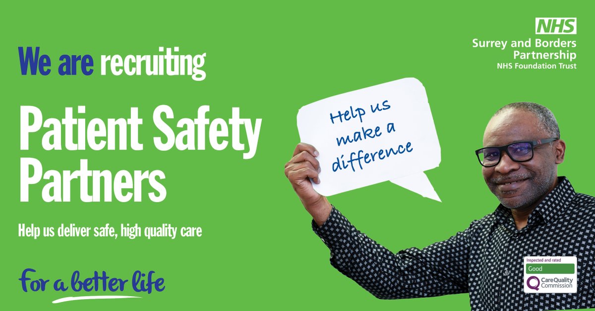 sabpNHS's tweet photo. We are looking for motivated and caring people to become Patient Safety Partners and help us deliver safe, high quality care. If you have experience of our services, or are just passionate about what we do, we’d love to hear from you. Find out more: https://t.co/Yf4DoFOpFC https://t.co/eePwss98jK