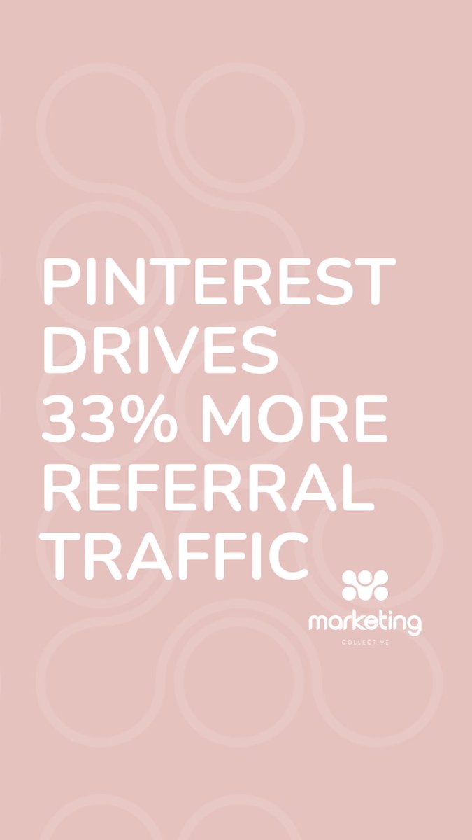 Are you using Pinterest to direct traffic to your #website? 🤔

With 450 million active users Pinterest drives 33% more #referraltraffic than #Facebook &amp; 89% of people are already in the consideration stage of purchase!🤯 Dm us for help with boosting your #PinterestAccount!