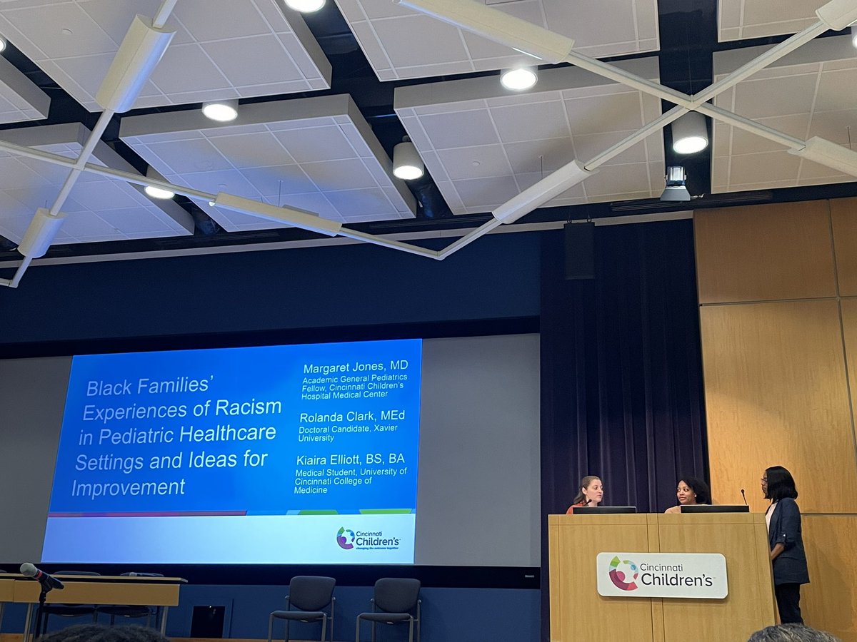 Next NRSA fellow presenter at #HealthEquityDay: @MaggieNJones with her team members, Roland’s Clark and Kiaria Elliott!