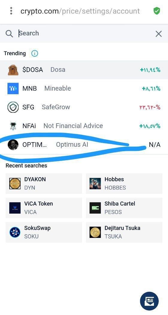 Optimus_AI_BSC's tweet photo. Optimus AI is trending on https://t.co/vjKEaCEWEo while searching for new tokens.. !! Soon we will be trending everywhere. Ape a bag and shill this gem. Many things are cooking in the background. LFGG

#Cryptocom #Trending  #AI #OptimusAI #Optimus #ChatGPT https://t.co/1fKHo2zzxO
