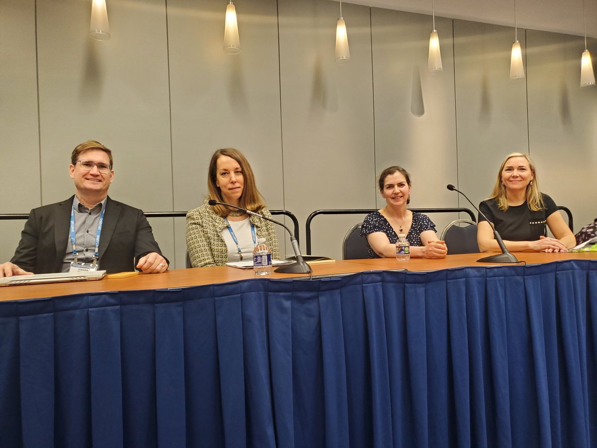 the_iapp's tweet photo. 🎵 Shiny, happy panel! 🎶 @gordobia, Katherine Fick (@IBM),  Naomi Lefkovitz (@NIST) and IAPP's @KatharinaKoern1 present "A Practitioner's Guide to Managing and Mitigating the Privacy Risks of AI" at #GPS23 https://t.co/hWoyMpYZ47