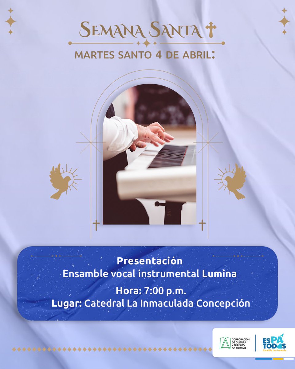 Queremos que los #cuyabros compartan con nosotros esta semana de reflexión. Por eso, los invitamos a acompañarnos hoy en la Catedral Inmaculada Concepción a partir de las 7:00 p.m. para que en familia vivamos la Semana Mayor.

#SemanaSanta