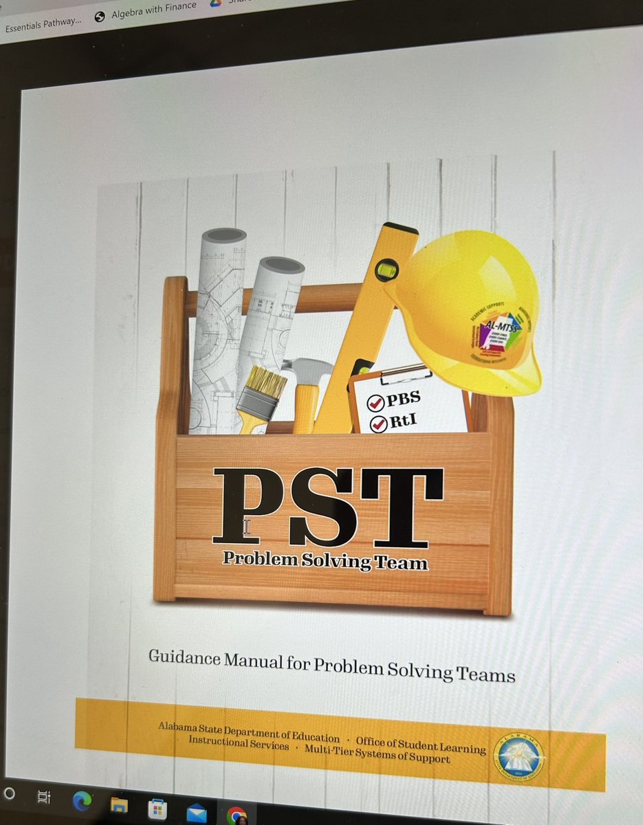 LeslieCRichard2's tweet photo. Hearing from @kpshankles about the new guidance provided by the state regarding Problem-Solving Teams!! #AL-MTSS #PossibilitiesnotProblems @JEFCOED @Jefcoed6_12 https://t.co/0WGgAXQev5