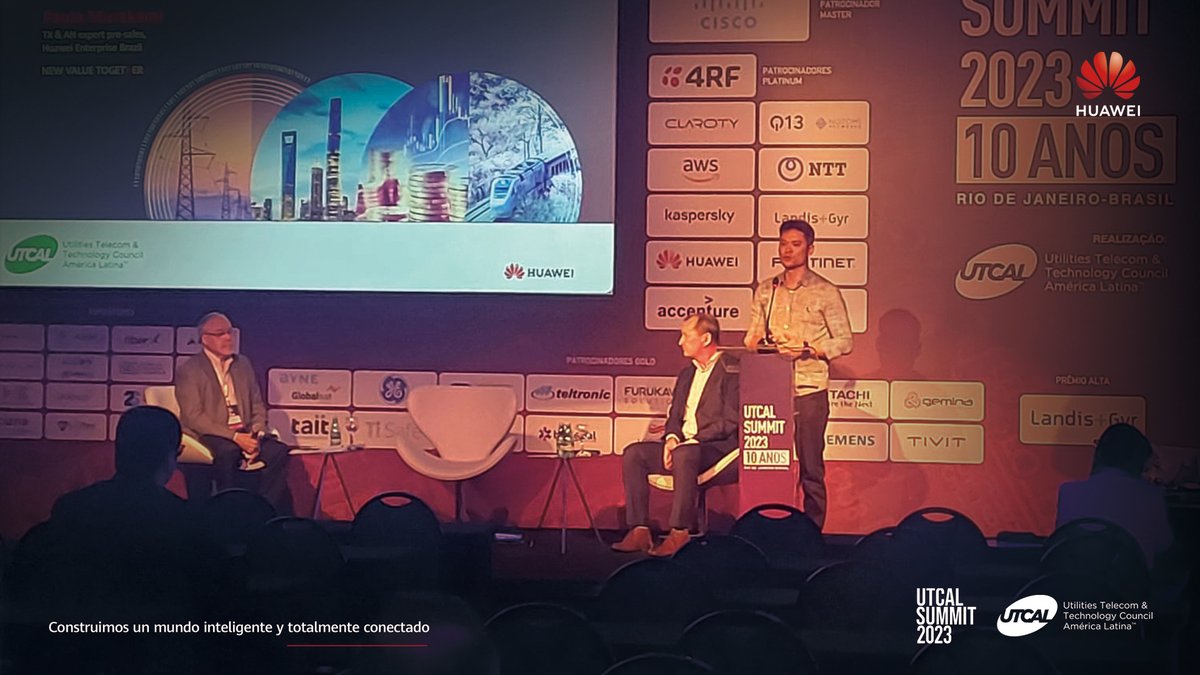 HuaweiEntLac's tweet photo. From March 28 to March 31, 2023, UTCAL.The Telecommunications and Technology Council was successfully held in Rio de Janeiro,Brazil. #Huawei shared the experience of the power transmission and distribution network for the future.#energyverse #digitaljourney #sustainability #UTCAL https://t.co/ZXN0Rs1QSb