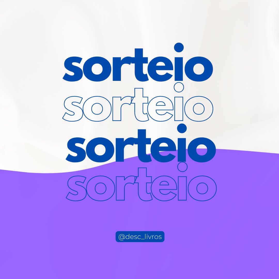 💜 SORTEIO💜

✨ PRÊMIO: 1 livro de até R$25 ou Pix de R$20  

✨COMO PARTICIPAR:   
•Seguir A <a href="/desc_livros/">🛍️ Livros em Desconto📚</a>
•Dar RT e LIKE neste tweet e no fixado no perfil.
• Comentar qual prêmio gostaria🎁

🗓️Resultado 20/04