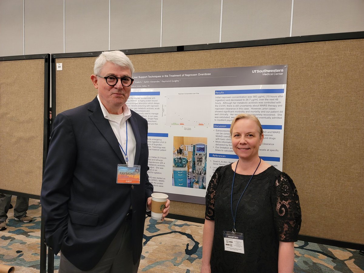 Shout out to Drs. Quigley and Young for presenting a similar case at the recent ACMT conference where MARS was used for a large naproxen overdose.
