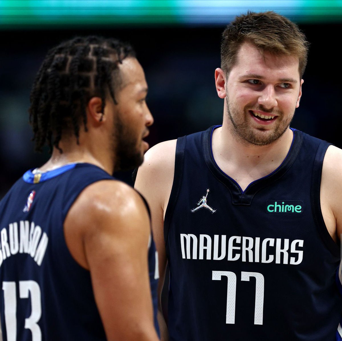 TheDunkCentral's tweet image. The Mavericks miss Jalen Brunson "a lot," according to Luka Doncic 😢

(h/t @espn_macmahon )