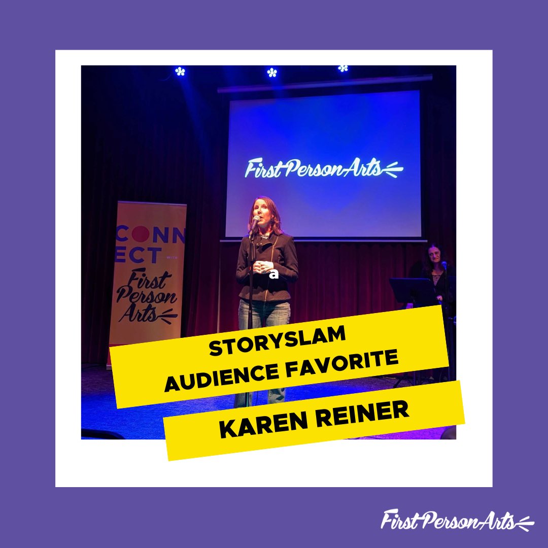 FirstPersonArts's tweet photo. Congratulations to Karen for being our StorySlam audience favorite! Very well deserved!

Philadelphia, Our next storyslam: Some Like It hot is on Tuesday, April 25th @worldcafelive 

Link For Tickets:

https://t.co/shphqmF6a0

#tiktok #storytelling  #FollowUs #FirstPersonArts https://t.co/lY0zPCXQpq