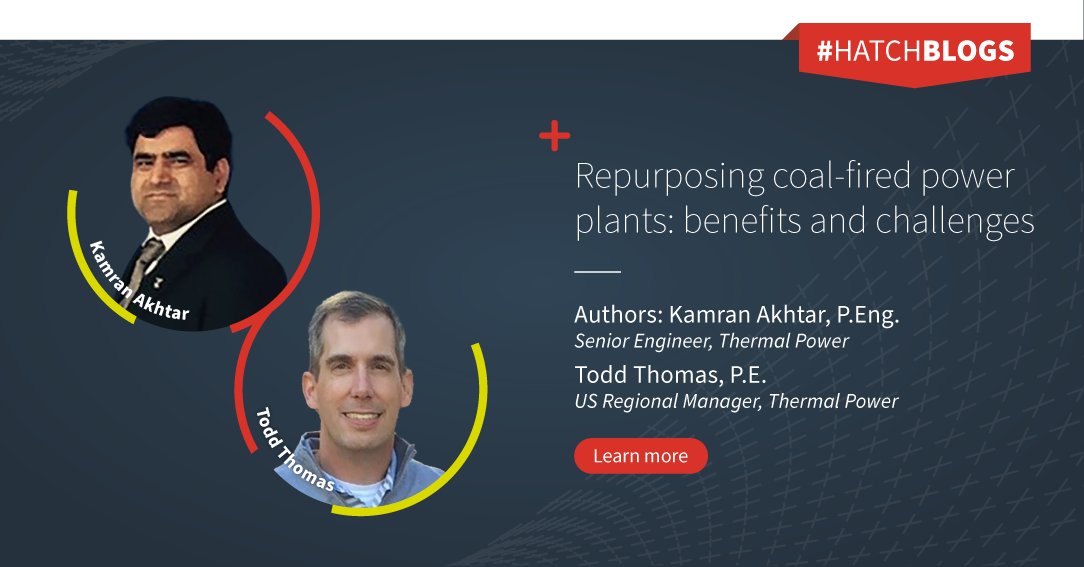 HATCHglobal's tweet photo. Can repurposing coal-fired plants help us shape a new energy landscape as we transition to a low carbon world?
Find out in Kamran Akhtar's, Senior Engineer, Thermal Power & Todd Thomas, US Regional Manager, Thermal Power, latest blog: https://t.co/fSHHDWv9co
#HATCHblogs https://t.co/f1oTTeaghm