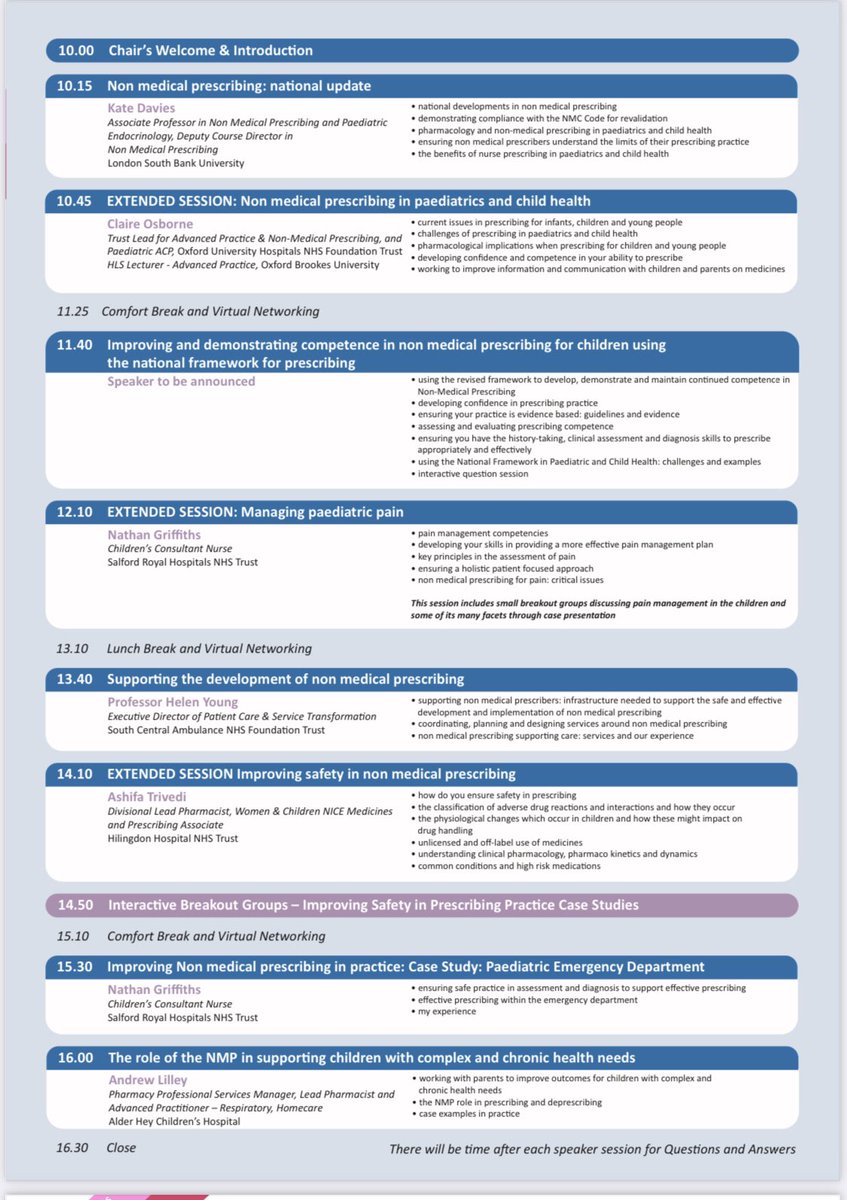 Always a relief when you get invited back, and second time round they give you an extended session 😄

Thanks for having me @HCUK_Clare and see you again in September! #NMPpaeds #advancedpractice #independentprescribing #paediatricprescribing #HCUK @HCUK_Exhibs @nathgriffith