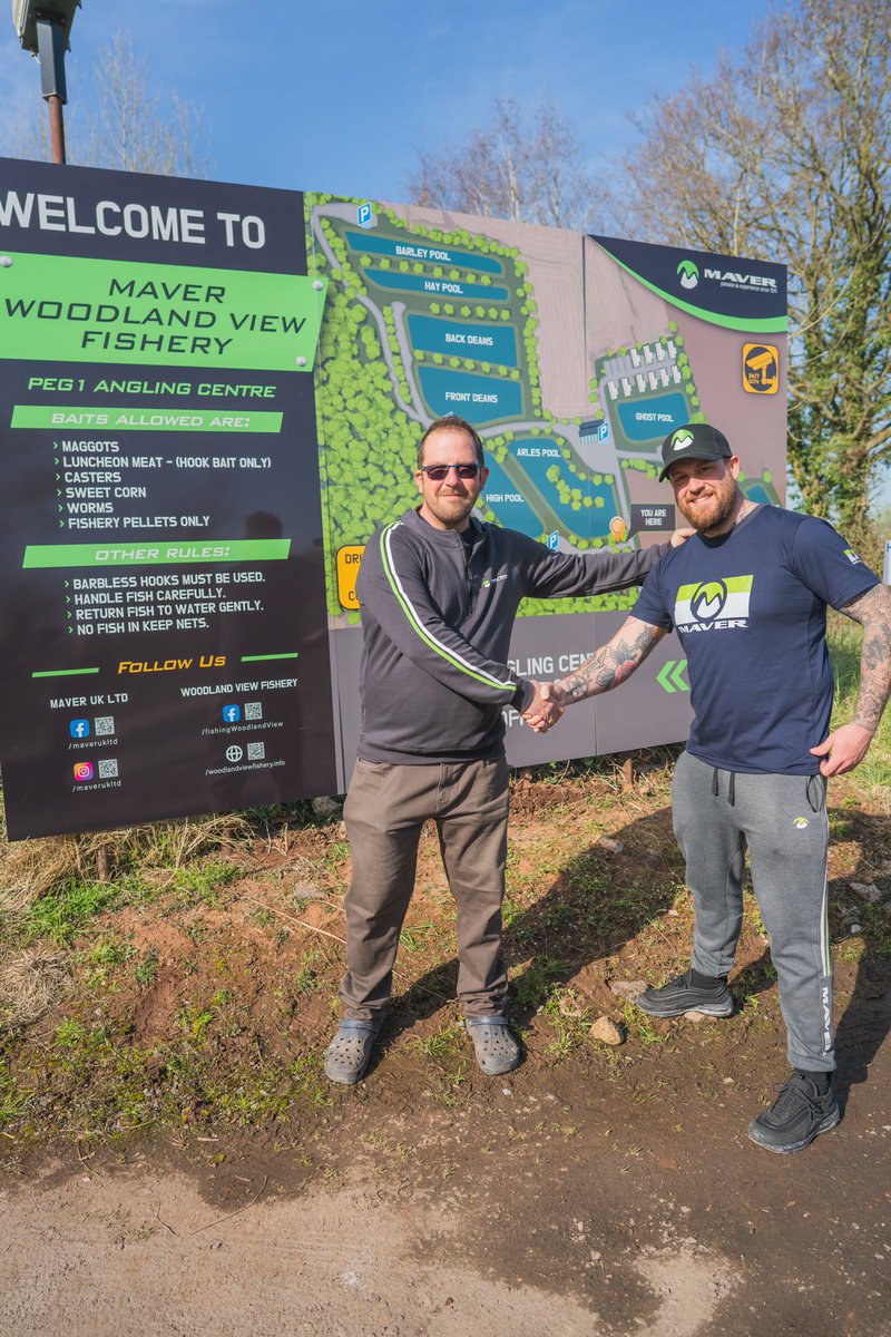 MaverUK's tweet photo. Great news!!!
We are now the proud sponsors of Maver Woodland View Fishery!!
We are ecstatic to be associated with such a fantastic venue with so much history, and we are looking forward to the start of a really exciting adventure 💚
#TeamMaver #MaverUK #MaverWoodlandsView https://t.co/M75P8uaOBC