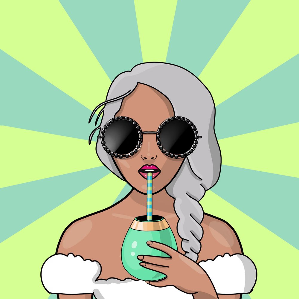 Sporting my <a href="/SummerGirlsNFT/">SummerGirls</a> because the gray hair and chill is the vibe